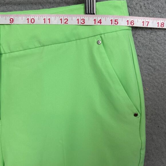 Greg Norman Womens Golf Shorts Bright Neon Green Size 4 Performance Stretch Golf - Picture 3 of 8